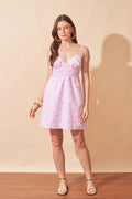 VESTIDO CURTO RIVIERA COM LASTEX